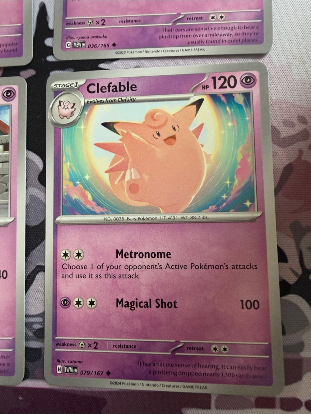 Clefairy & Clefable Evolution Lot | Twilight Masquerade + Pokémon 151 | ✨5/25 - Picture 5 of 6